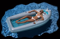inflatable cruiser floating boat